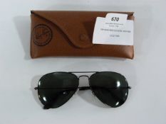 *RAYBAN AVIATOR STYLE SUNGLASSES