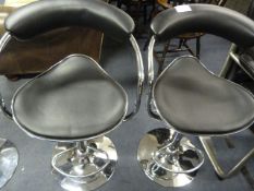 *BLK GASLIFT BARSTOOL 2PK