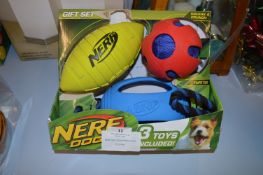 *NERF DOG TOYS TRIPLE PACK