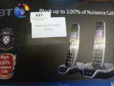 *BT 8600 TWIN DECT PHONES