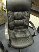 *Black Swivel Office Arm Chair
