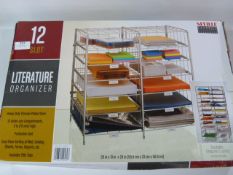 *12 SLOT LITERATURE ORGANISER SHELF