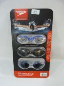 *3 Speedo Adult Swimming Goggles