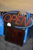 *NEON LED OPEN SIGN