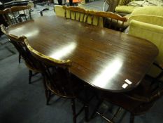 Dining Table with 4 Chairs and 2 Carvers