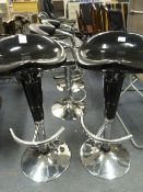 Pair of Gas Lift Bar Stools