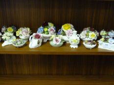 Collection of Porcelain Posy Ornaments