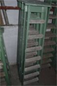 *Pair of Seven Tread Wood Platform Steps