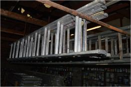 *Eighteen Rung Aluminium Double Extending Ladder