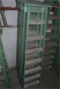 *Pair of Seven Tread Wood Platform Steps