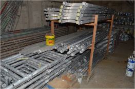 *Large Aluminium Lightweight Tower Scaffold Comprising of Twelve 4' Widths, Twelve 2' Widths,