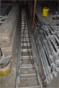 *Sixty Six Rung Triple Extending Aluminium Ladder