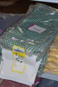 *Fifty Gingham Napkins (Green and White)