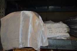 *Twenty Five White Satin Banqueting Chair Covers