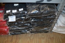 *Twenty Stretch Velour 132 cm Circular Table Cloths (Black)