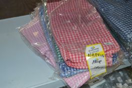 *150 Gingham Napkins (Mixed Colors)
