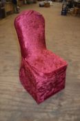 *Twenty Five Elasticated Chair Covers (Burgundy)