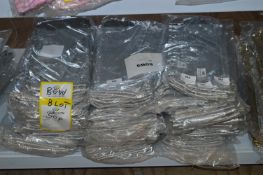 *Fifty Decorative Chair Bows (Metallic Silver)