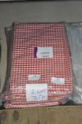 *Thirty Five Gingham Table Covers (Red)