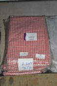 *Thirty Five Gingham Table Covers (Red)