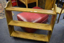 Three Tier Wall Mounted Pine Shelf