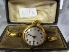 9ct Gold Ladies Wristwatch