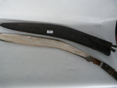 Middle Eastern Machete Sword in Sheath