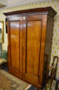 Victorian Mahogany Two Door Wardrobe