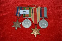 Group of Four WWII Medals