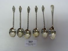 Five Apostle Teaspoons and One Other 