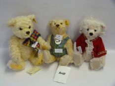 Three Steiff Teddy Bears