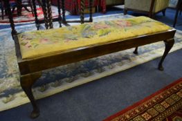 Duet Piano Stool with Woolwork Seat