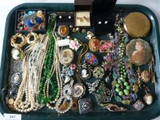 Tray of Costume Jewellery
