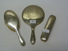 Silver Brush and Mirror Set Hallmarked 