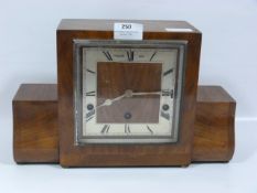 Philips of Hull Walnut Mantle Clock