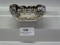 Silver Pierced Bonbon Dish - 31.9g