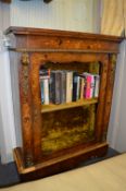 Burr Walnut Inlaid Display Cabinet