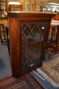 Glazed Mahogany Corner Cabinet