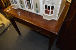 Mahogany Desk with Inlet Leather Top
