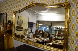 Large Gilt Framed Overmantle Mirror