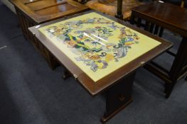 Occasional Table with Woolwork Top