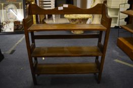 Oak Three Tier Shelf Unit