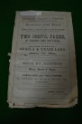 Sale Catalogue for Lands and Estates Sherburn, Staxton and Snainton 1895