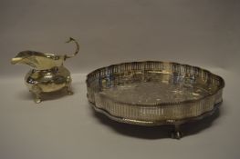 Silver Plated Tray and Jug