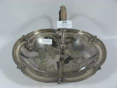 Silver Plated Basket Bowl