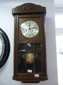 Oak Cased Wall Clock