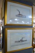 Pair of Framed David Bell Print 