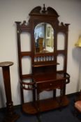 Reproduction Mahogany Hall Stand