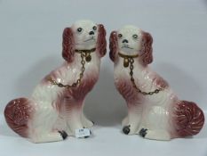 Pair of Staffordshire Spaniel Dogs