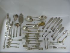 Tray of Plated Cutlery